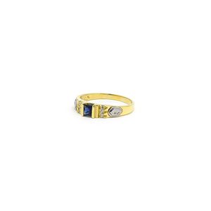 Anel Formatura 536 Pedra Natural em Ouro 18k