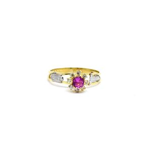 Anel Formatura 1756 Zircônias em Ouro 18k