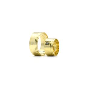 Alianças Porto Seguro 9mm em Ouro 18k