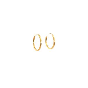 Brinco Argola Redonda em Ouro 18k