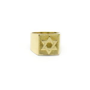 Anel Estrela de Davi em Ouro 18k
