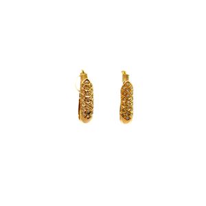 Brinco com Zircônia em Ouro 18k