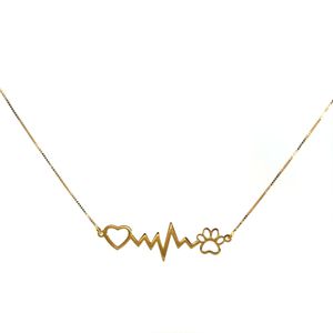 Corrente Veneziana com Pingente em Ouro 18k 40cm