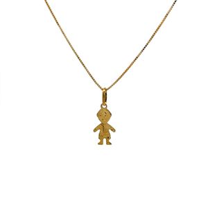 Pingente Menino em Ouro 18k