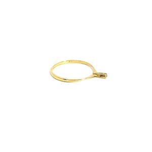 ANEL SOLITARIO ZIRCONIAS T14 - Aproximadamente 0.8g
