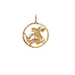 PINGENTE SAO JORGE REDONDO - Aproximadamente 3.5g