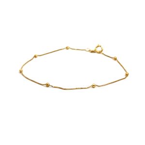 PULSEIRA VENEZIANA BOLINHAS 17 CM - Aproximadamente 0.6g